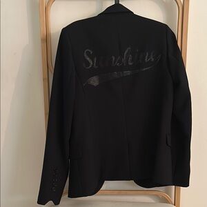 Zadig & Voltaire Black Blazer with Subtle Logo